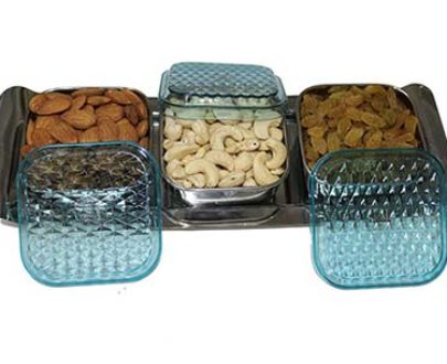 Square Dry Fruits Box with Lid