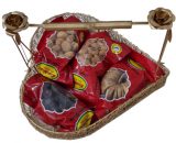 Heart Shape Metal Hamper tray with handle