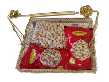 Square Metal Dry Fruits Tray With...