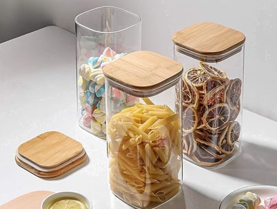 Glass Jar Food Storage Containers